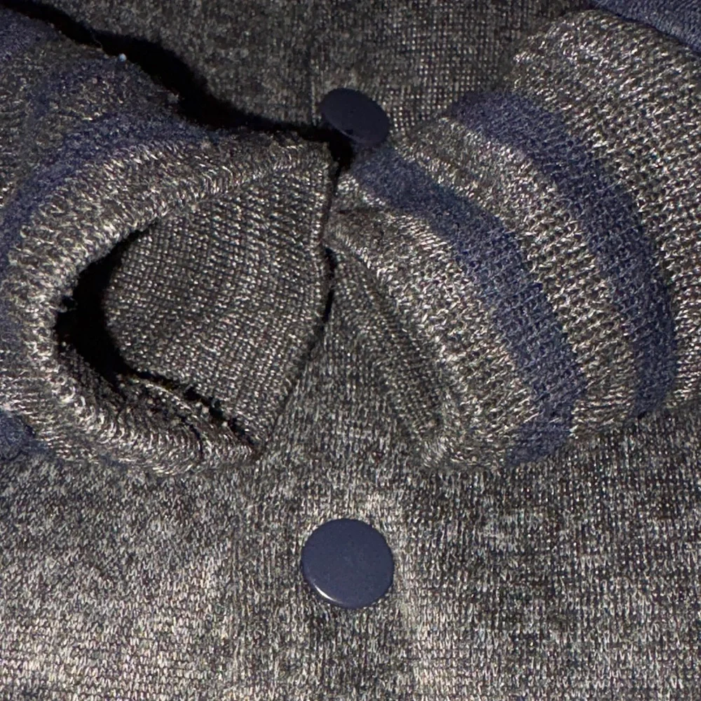 Varsity Hoodie Jacket Gray Navy Boys Size 5